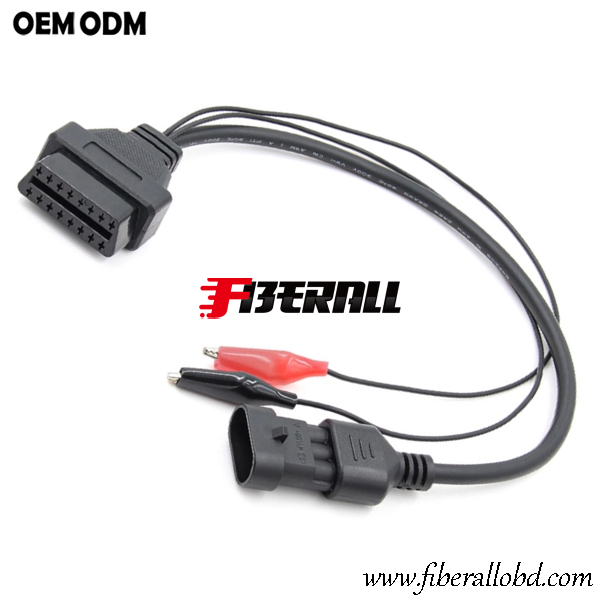 Kabel diagnostyczny OBD żeński do samochodu FIAT 3Pin