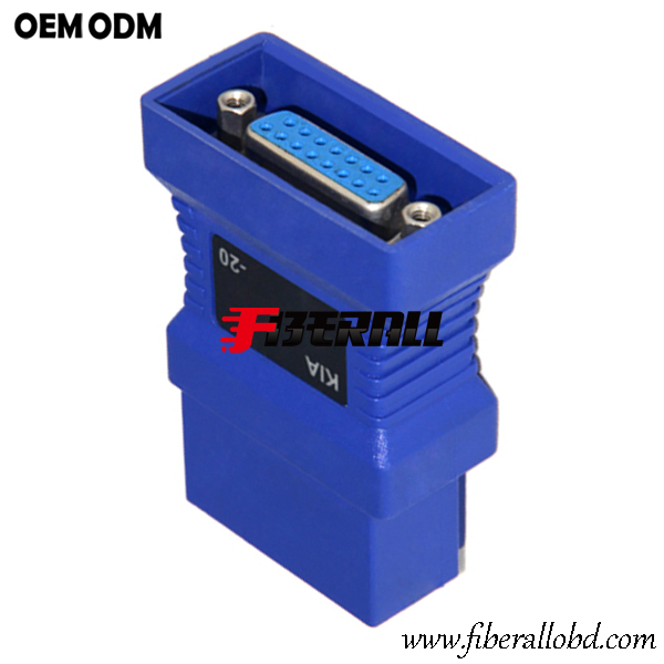 Formowany samochodowy adapter OBD KIA 20Pin do DB15