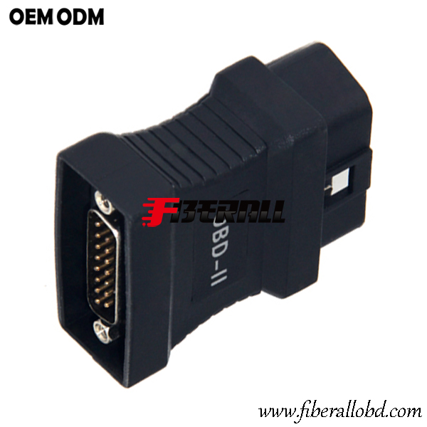 Formowany adapter OBD na DB15P do diagnostyki samochodowej